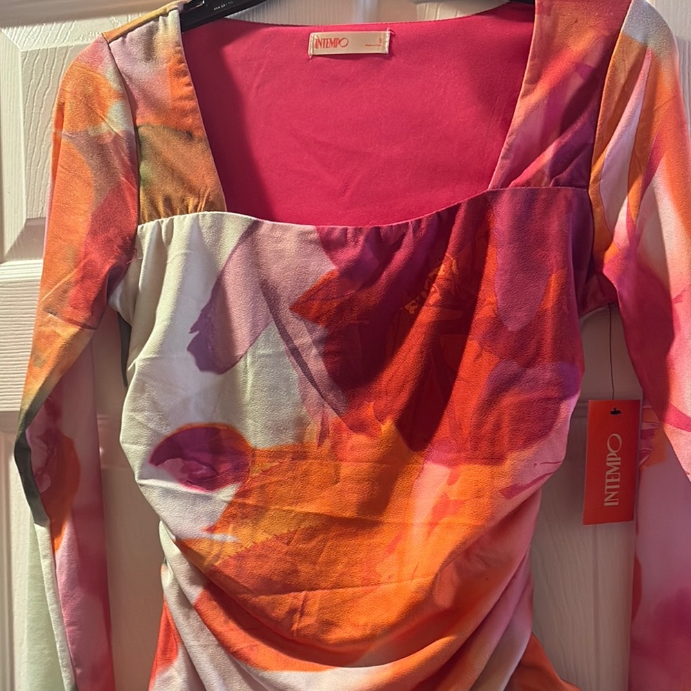 Vibrant Multicolor Long Sleeve Top